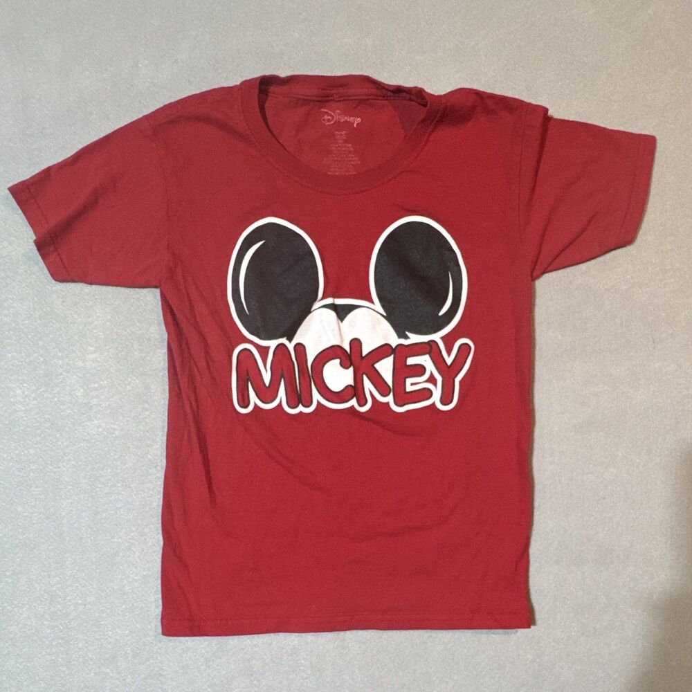 Disney Mickey Mouse Red Graphic T-Shirt Adult Unisex Size XS